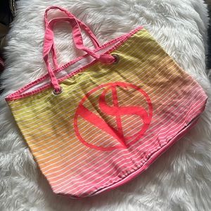 Victoria’s Secret canvas tote beach bag